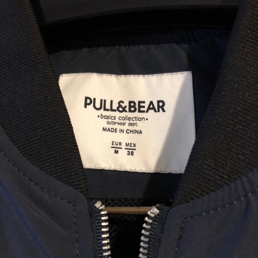 Pull & Bear Lightweight Navy Bomber - image 4